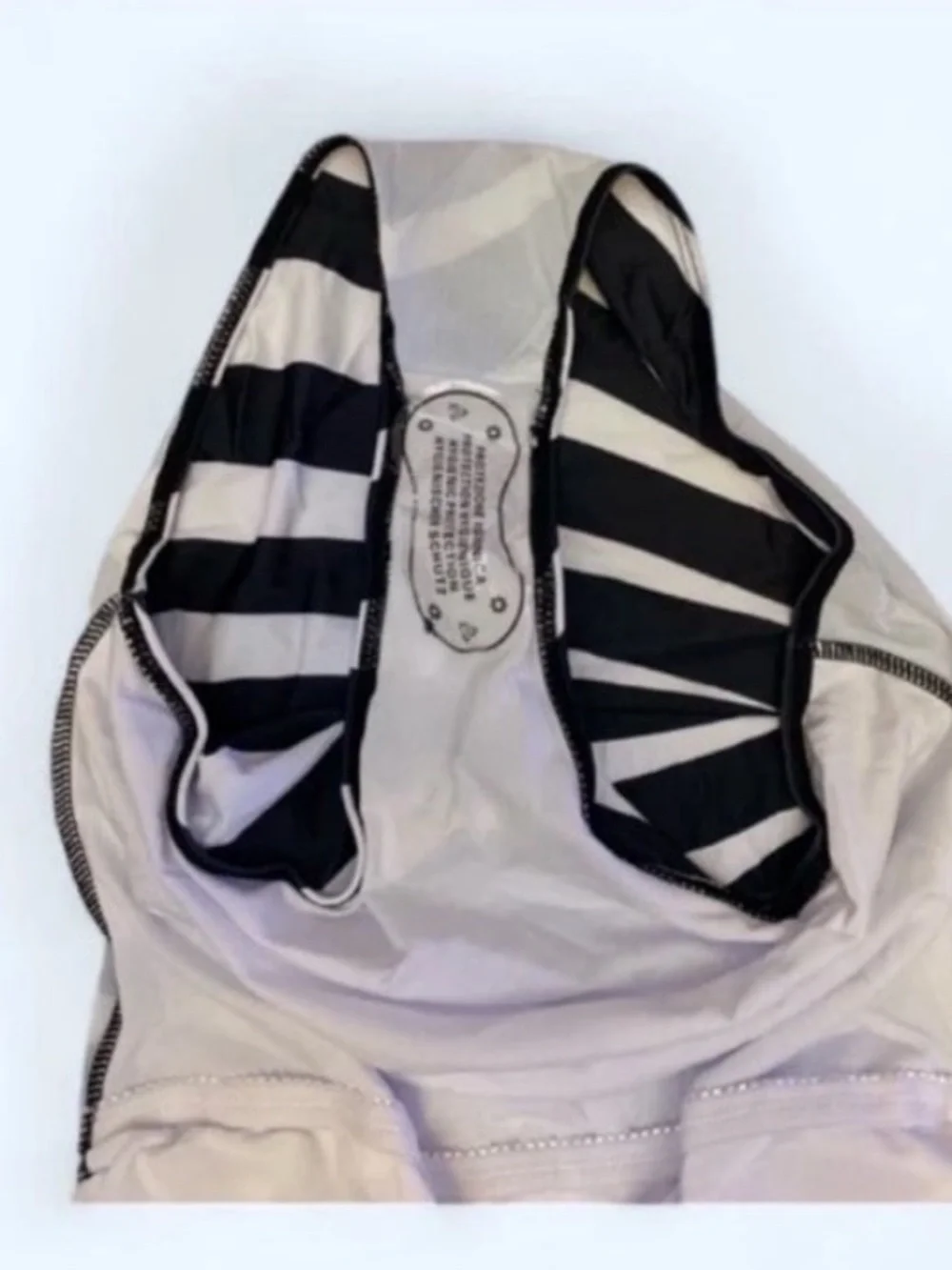 One-Shoulder Black & White Stripe Sculpting One-Piece Swimsuit